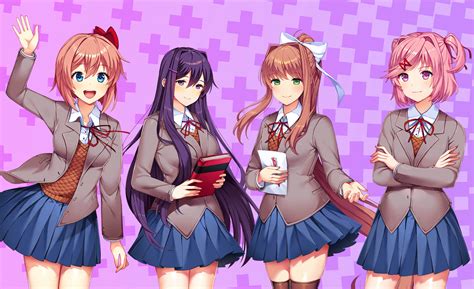 ddlc characters|Characters in Doki Doki Literature Club!